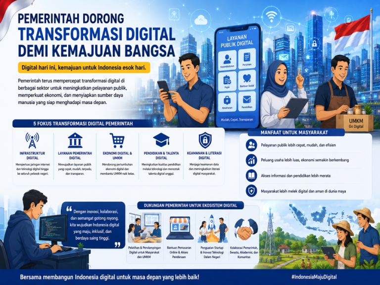 Pemerintah Dorong Transformasi Digital demi Kemajuan Bangsa